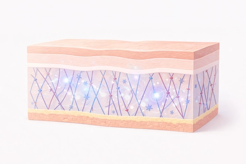 Biostimulator in Hautschichten